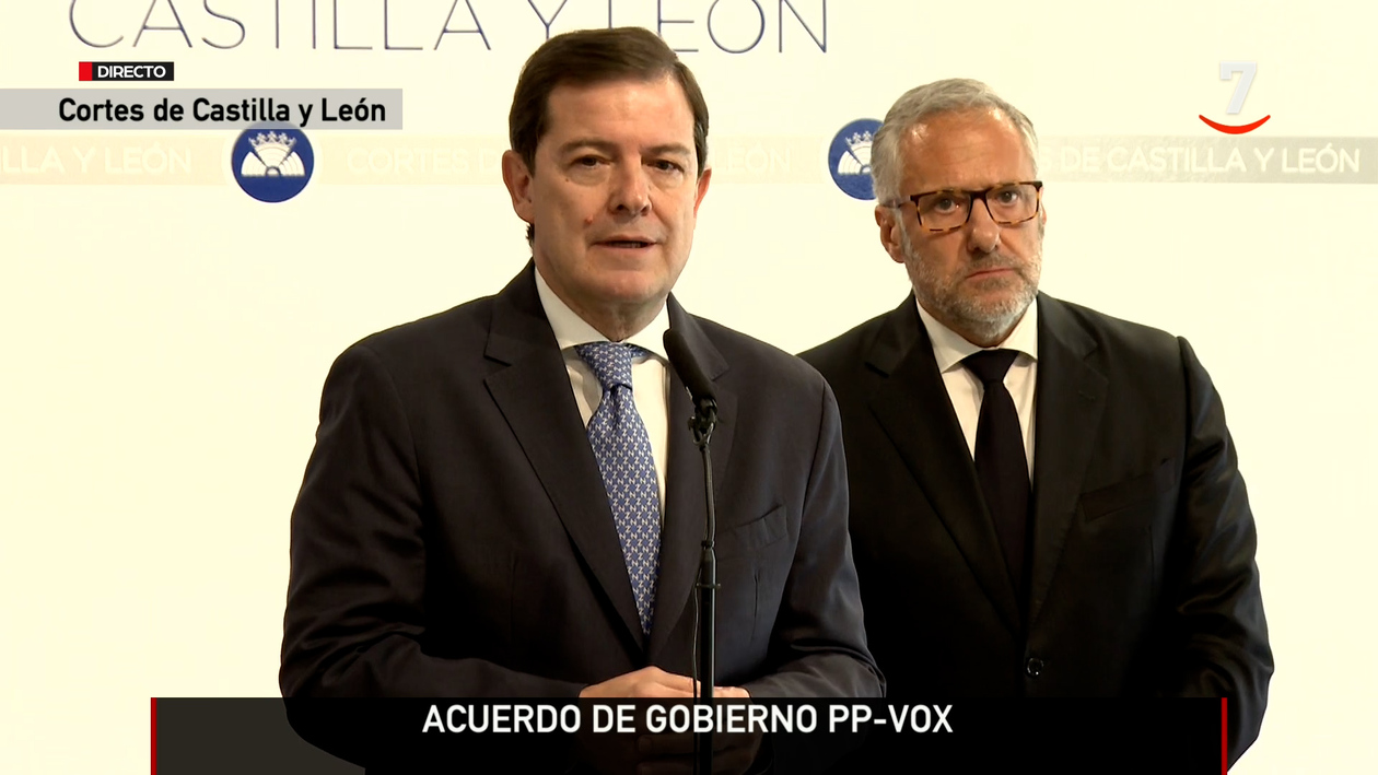 PP y VOX sellan el nuevo organigrama de la Junta de Castilla y León: 10 consejerías para una nueva etapa